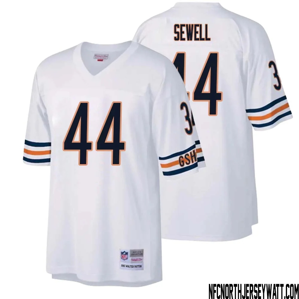 Noah Sewell No 44 Men Mitchell Ness White Chicago Bears Legacy Replica Jersey