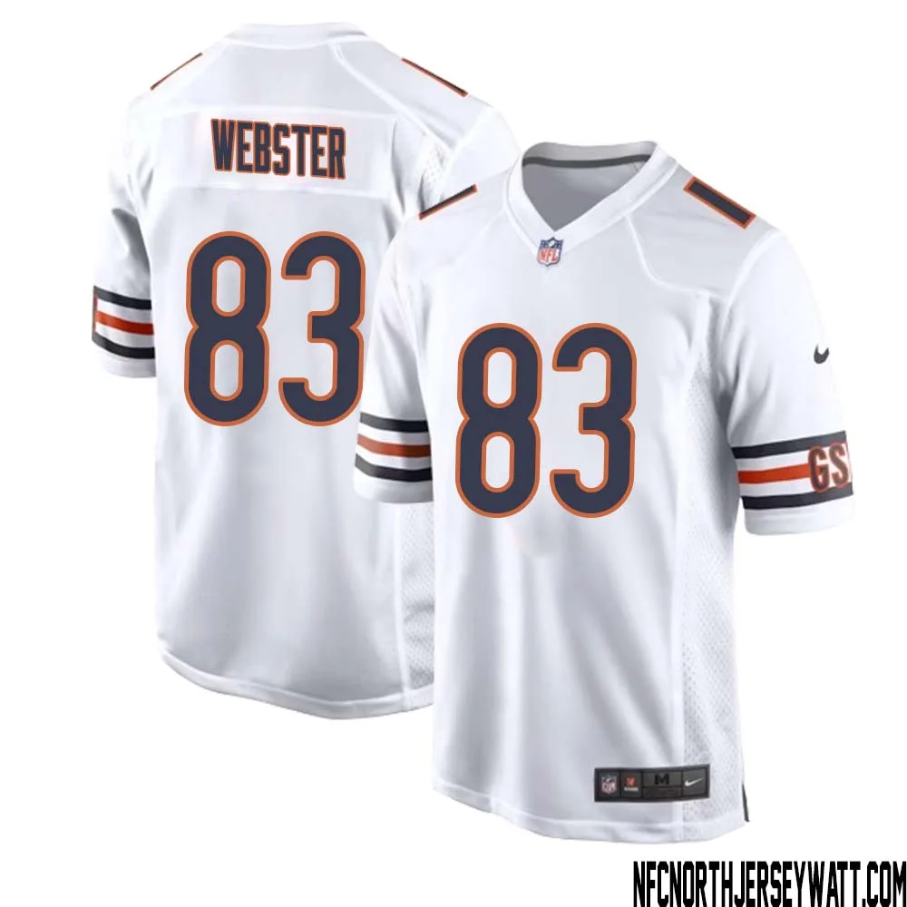 Nsimba Webster No 83 Men White Chicago Bears Away Game Jersey