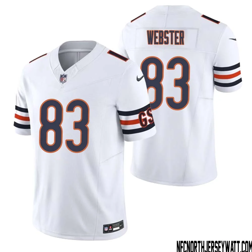 Nsimba Webster No 83 Men White Chicago Bears Vapor F.U.S.E. Limited Jersey 1