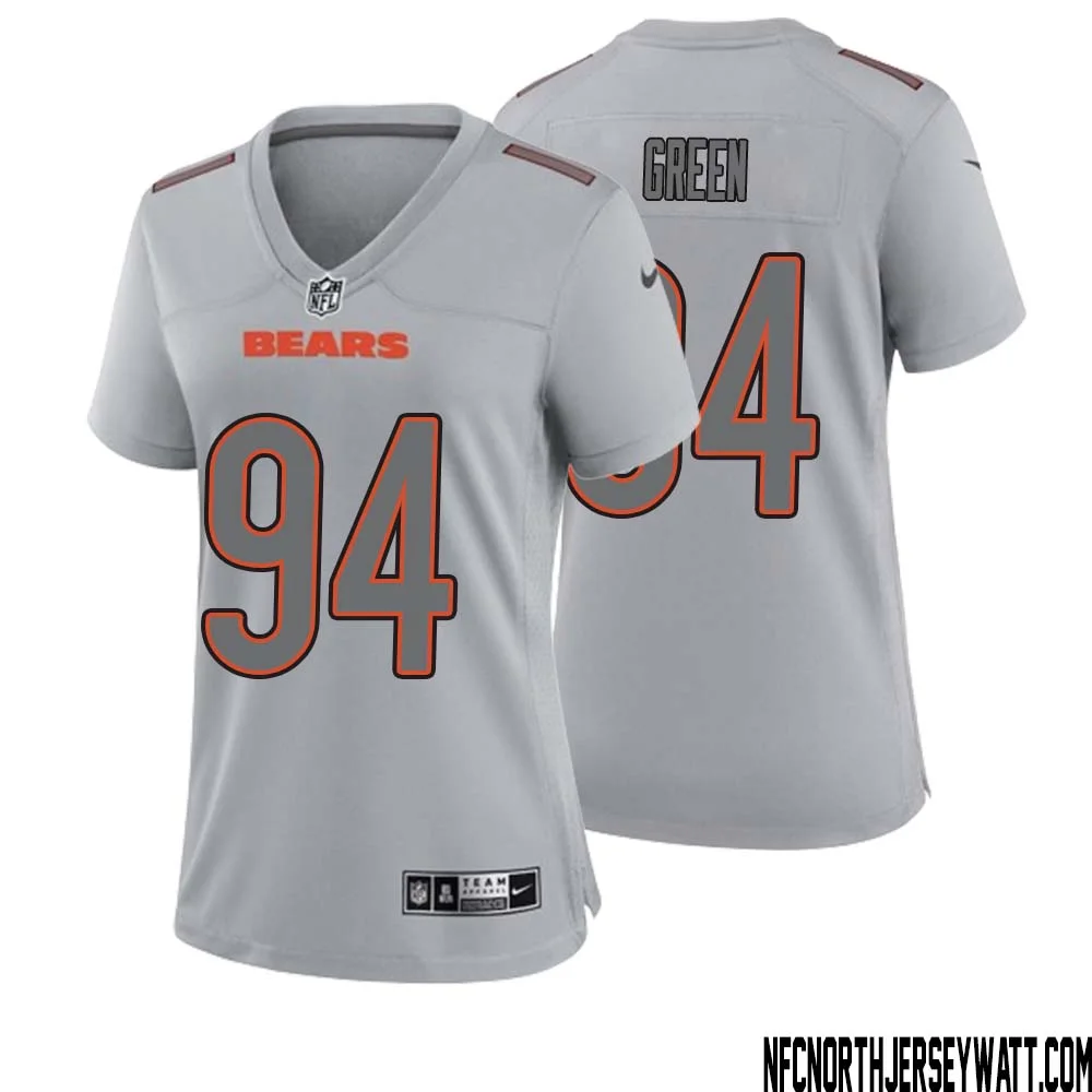 Rasheem Green No 94 Women Gray Chicago Bears Atmosphere Fashion Game Jersey 1