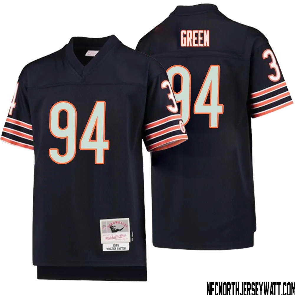 Rasheem Green No 94 Youth Mitchell Ness Navy Chicago Bears 1985 Legacy Retired Player Jersey
