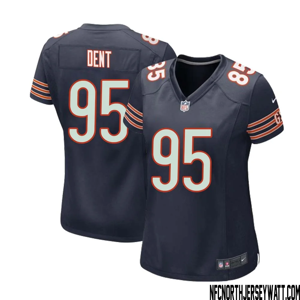 Richard Dent No 95 Chicago Bears Home Game Navy Jersey for Women 1