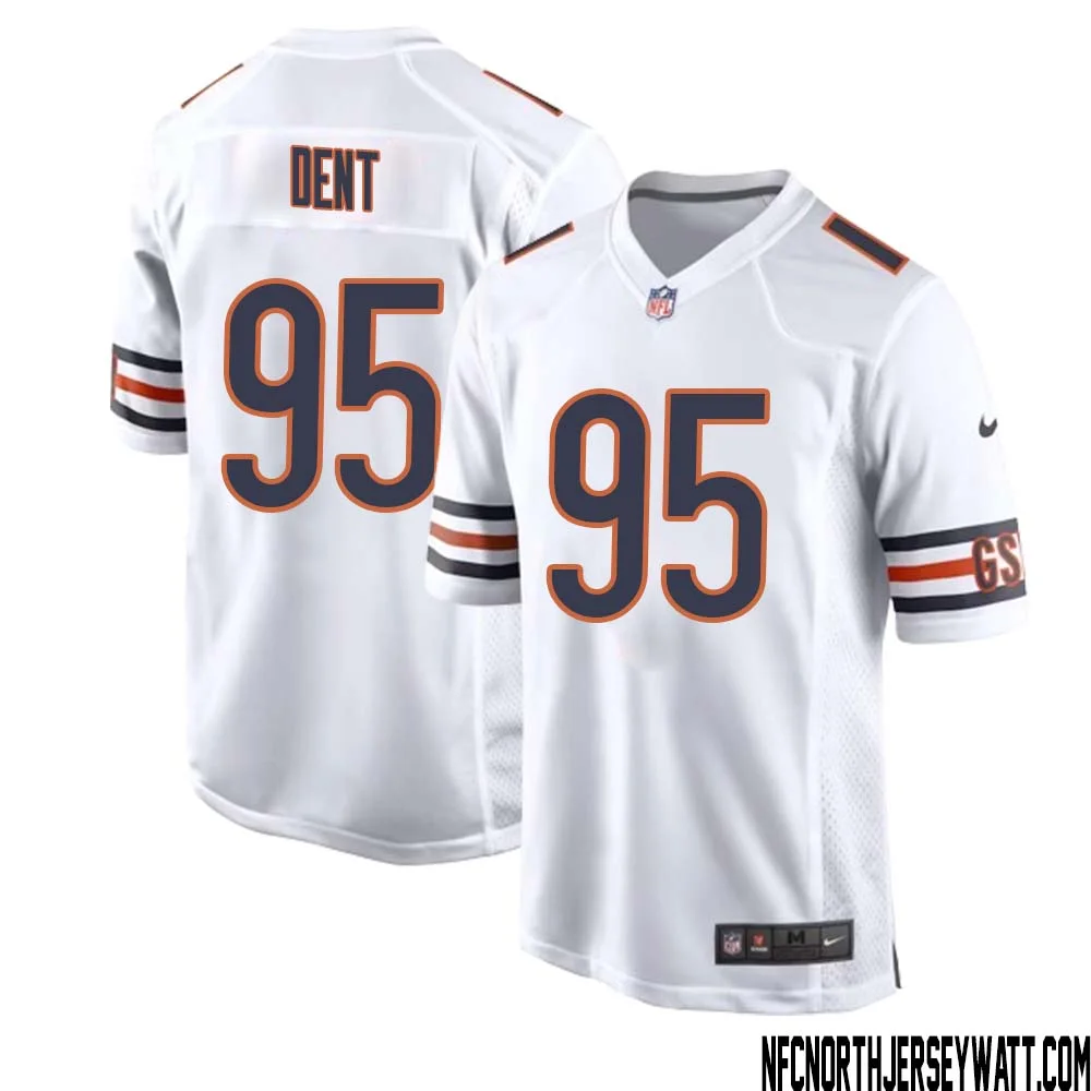 Richard Dent No 95 Men White Chicago Bears Away Game Jersey 1