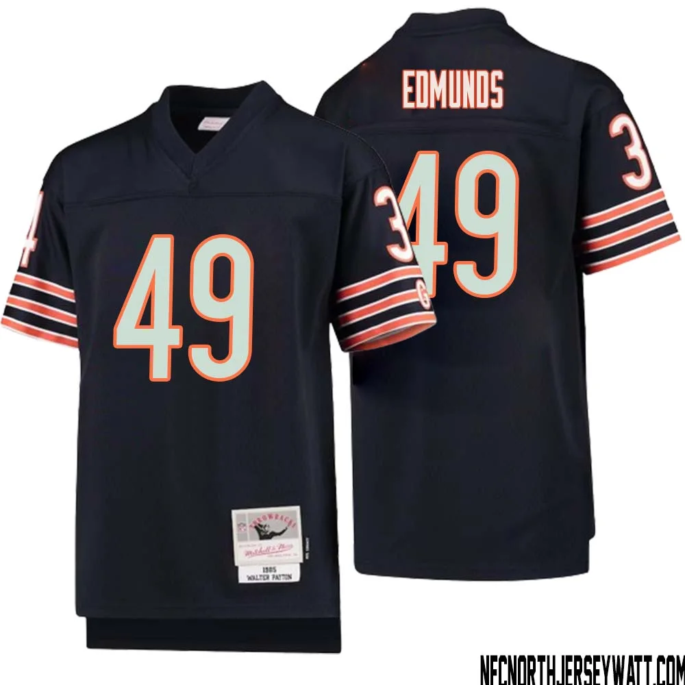 Tremaine Edmunds No 49 Youth Mitchell Ness Navy Chicago Bears 1985 Legacy Retired Player Jersey 1