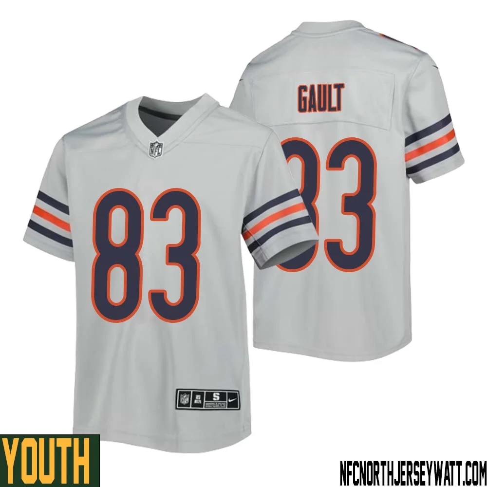 Willie Gault No 83 Youth Silver Chicago Bears Inverted Legend Jersey