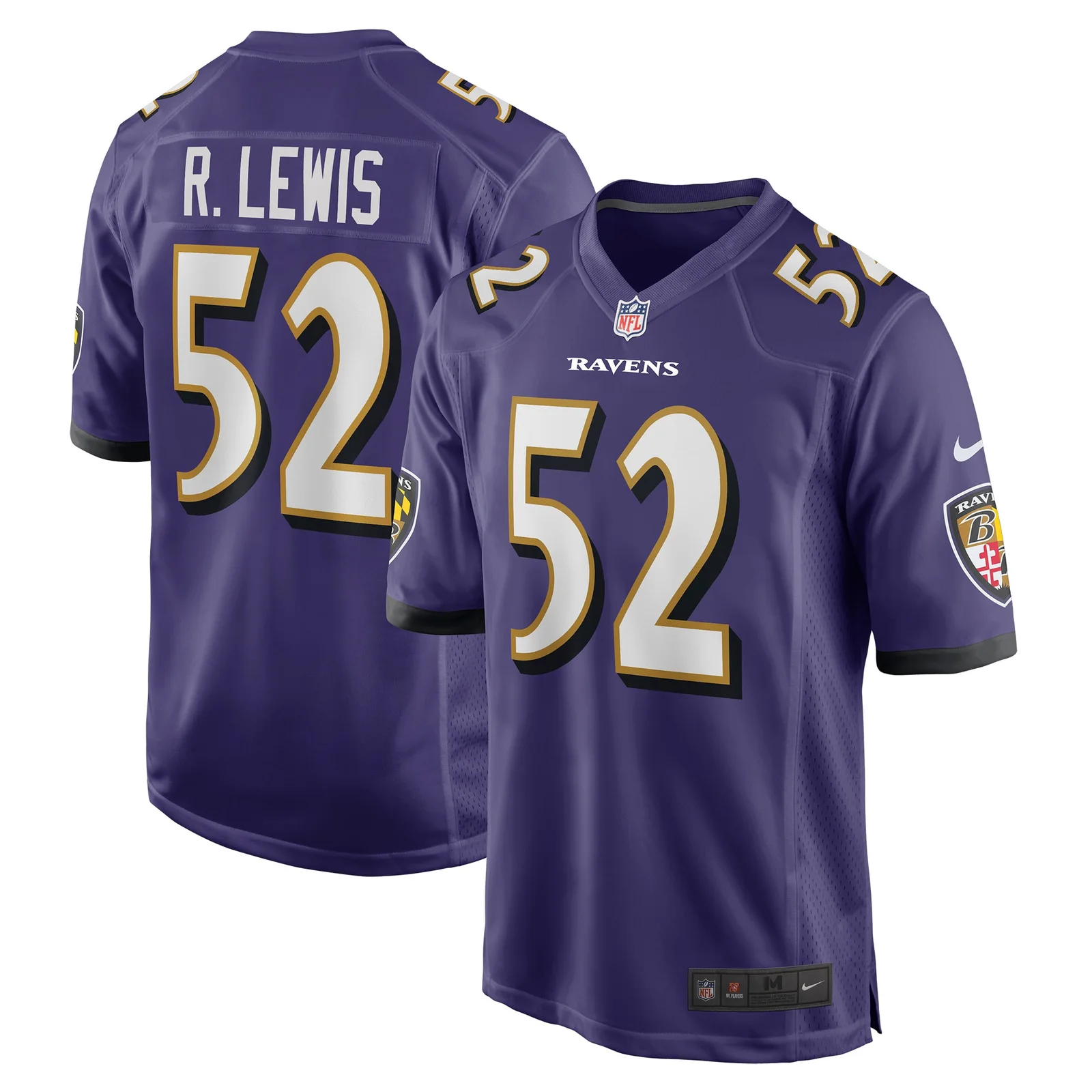 Men'sRay Lewis Baltimore Ravens Retired Player Jersey - Purple -