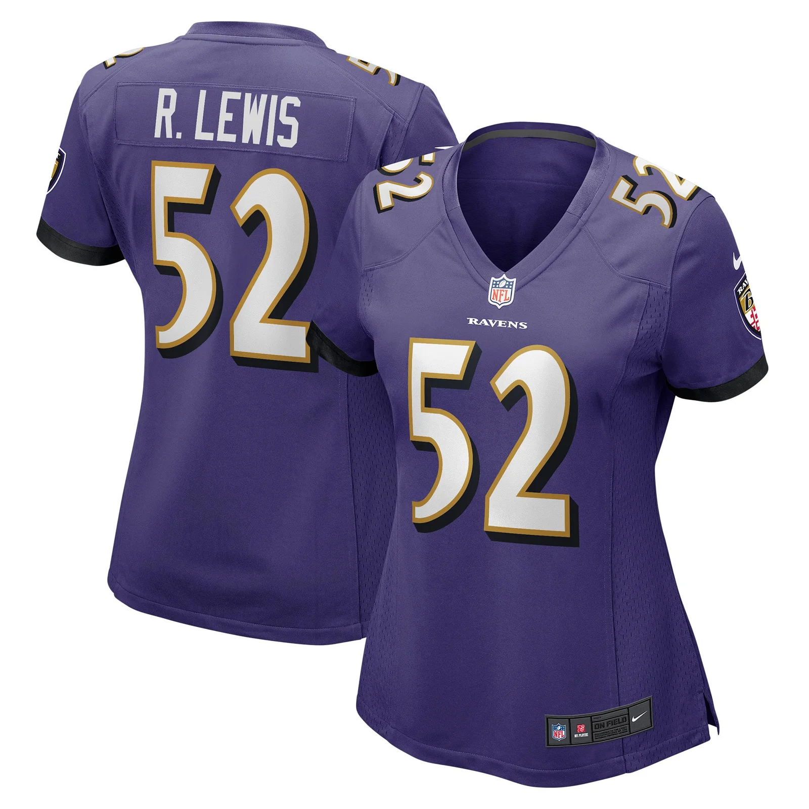 Ray Lewis Baltimore Ravens Woman's Game Jersey - Purple -