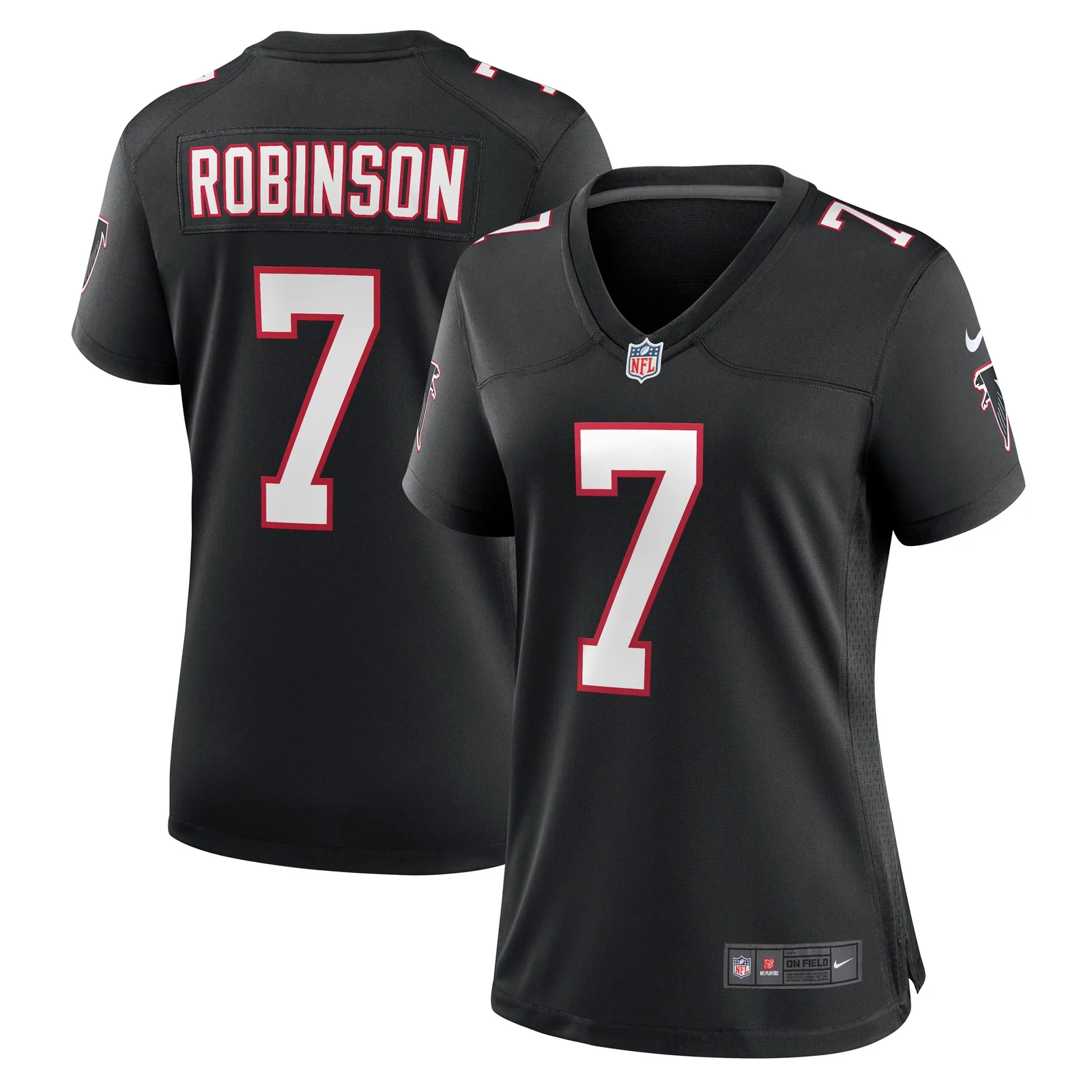 Bijan Robinson Atlanta Falcons Woman's Alternate Game Jersey - Black -