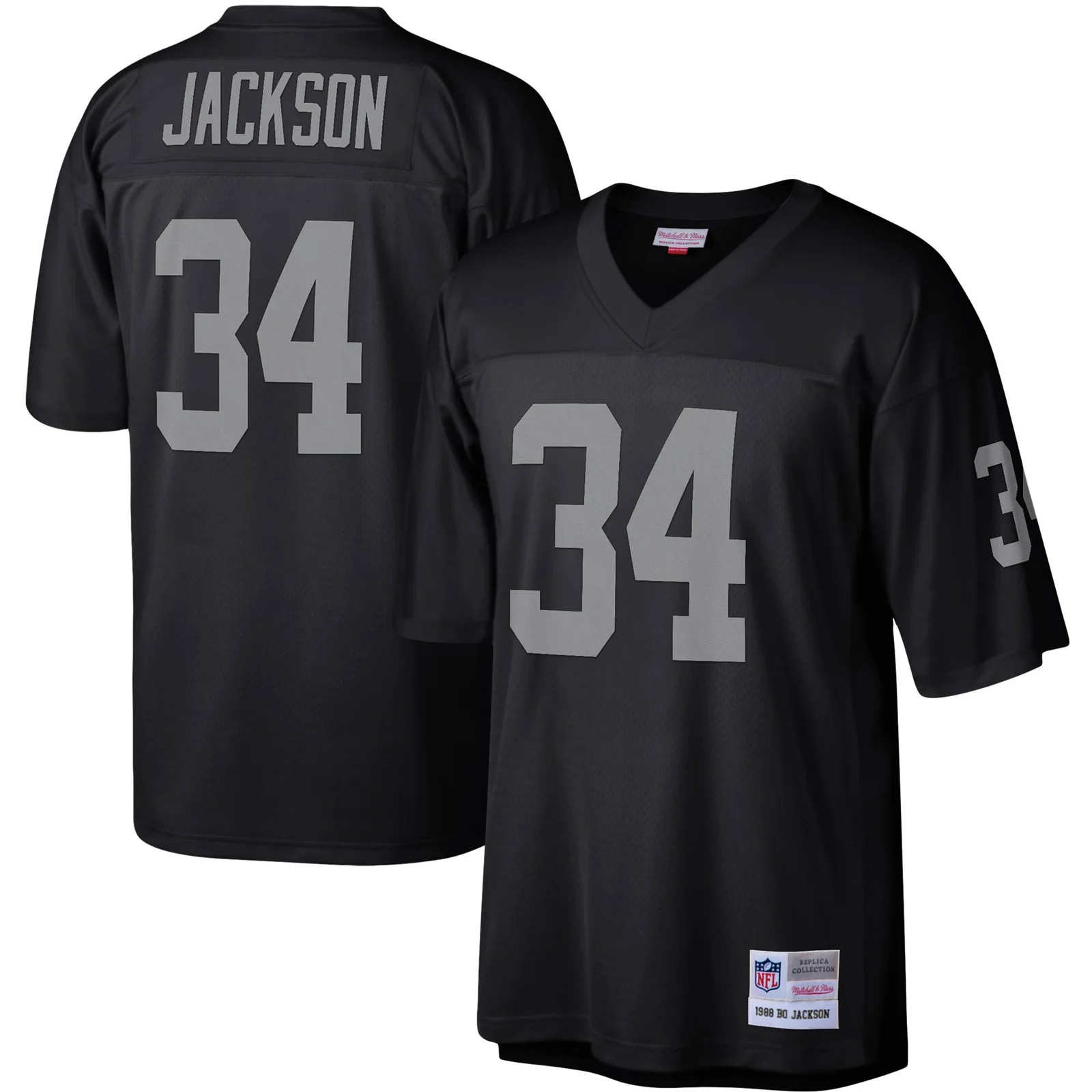 Men's Bo Jackson Las Vegas Raiders Mitchell &amp; Ness Legacy  Jersey - Black