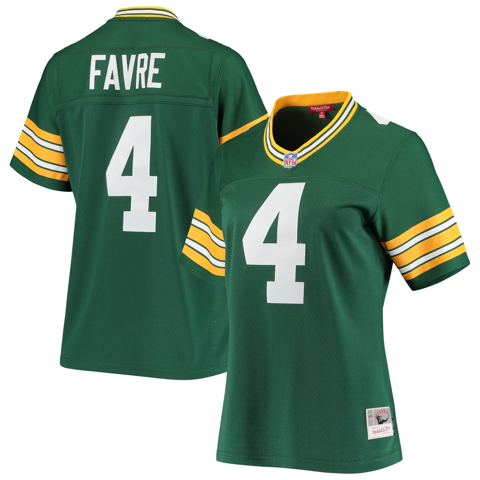 Brett Favre Green Bay Packers Mitchell &amp; Ness Woman's 1996 Legacy  Player Jersey - Green