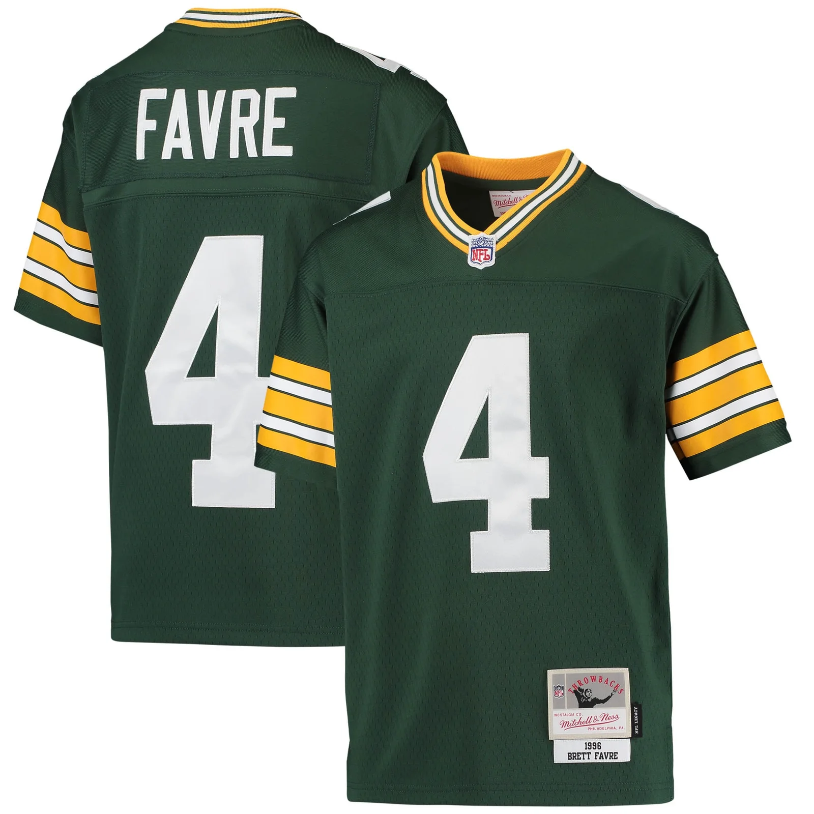 Brett Favre Green Bay Packers Mitchell &amp; Ness Youth 1996 Retired Player Legacy Jersey - Green -