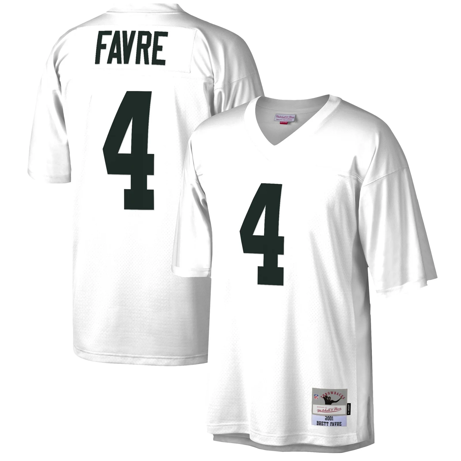 Men's Brett Favre Green Bay Packers Mitchell &amp; Ness 2001 Legacy  Jersey - White