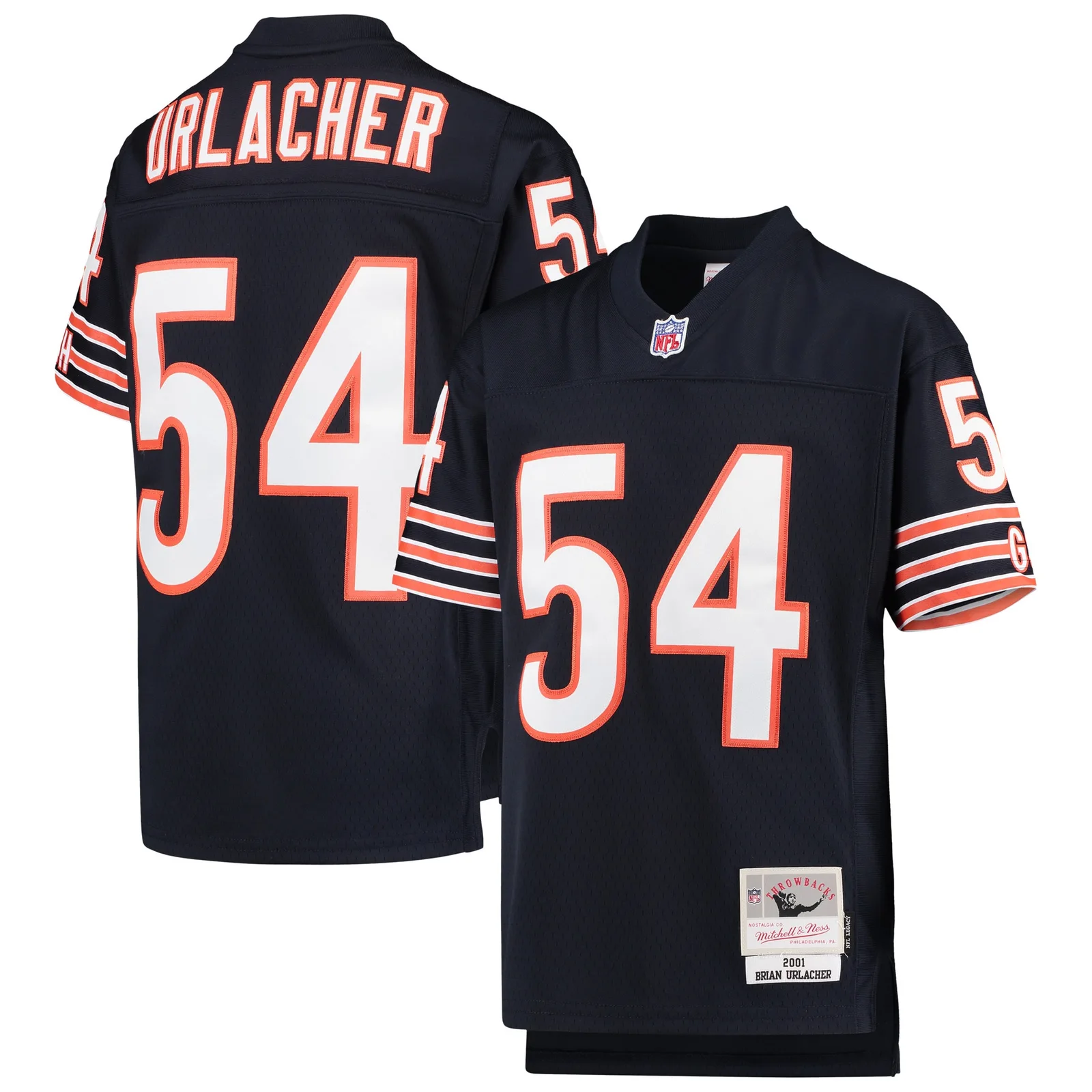 Brian Urlacher Chicago Bears Mitchell &amp; Ness Youth 2001 Legacy Retired Player Jersey - Navy -