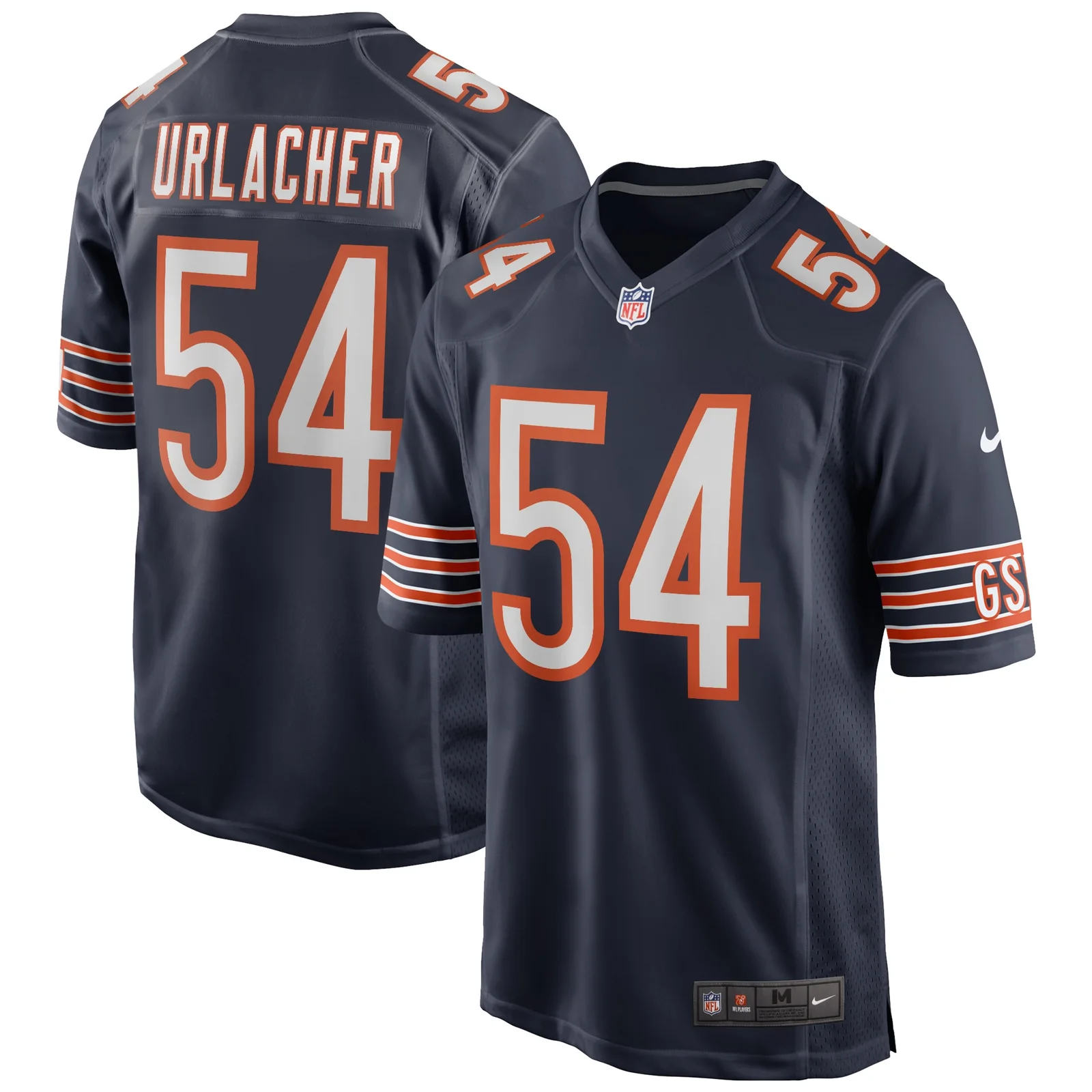 Men's Brian Urlacher Chicago Bears Game Retired Player Jersey - Navy -