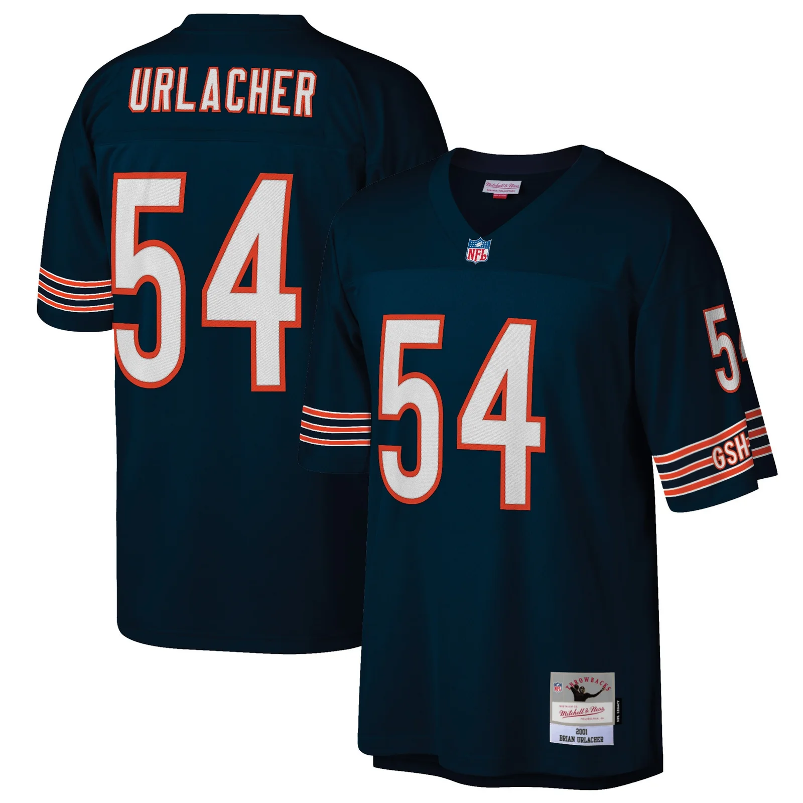 Men's Brian Urlacher Chicago Bears Mitchell &amp; Ness Retired Player Legacy  Jersey - Navy