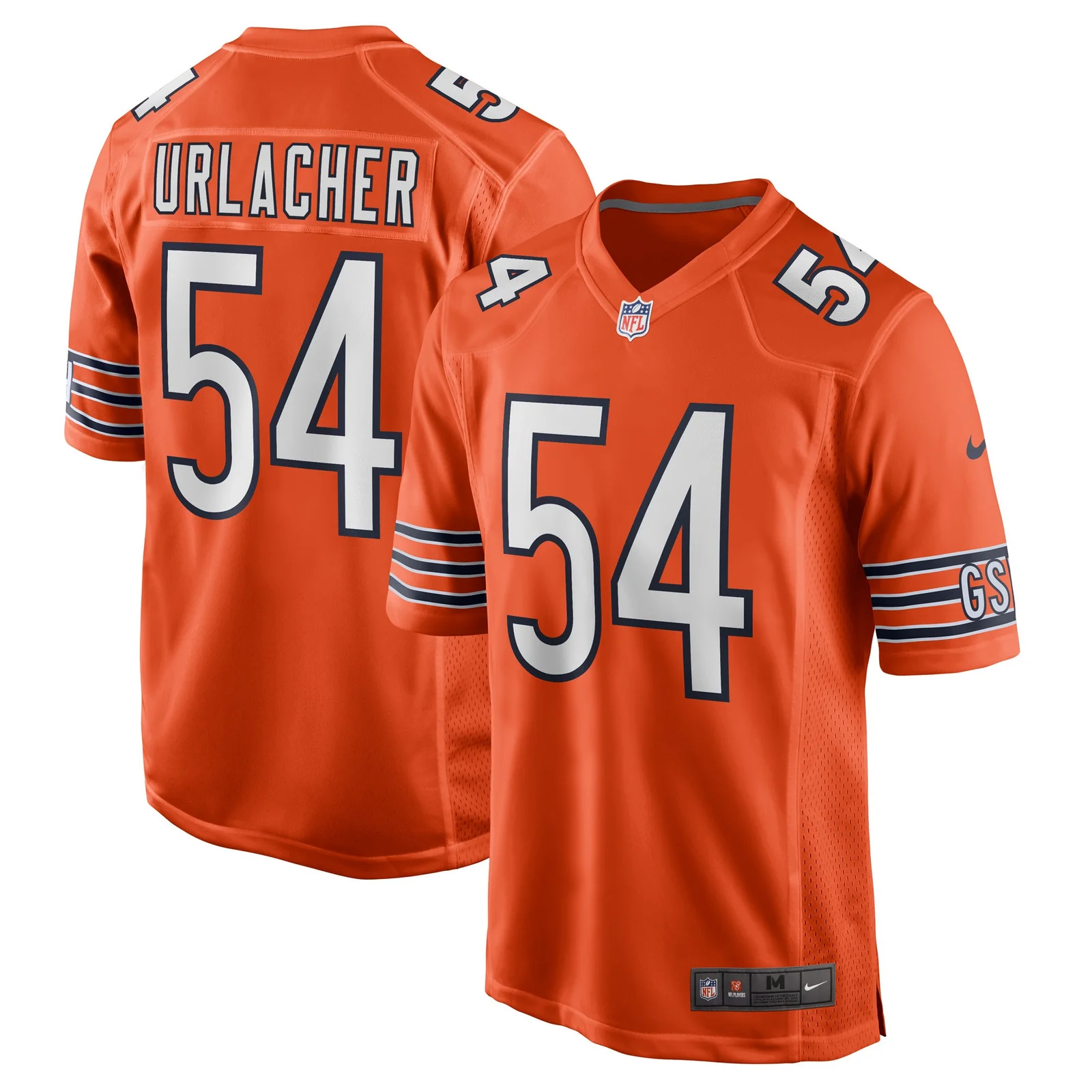 Men's Brian Urlacher Chicago Bears Retired Player Jersey - Orange -