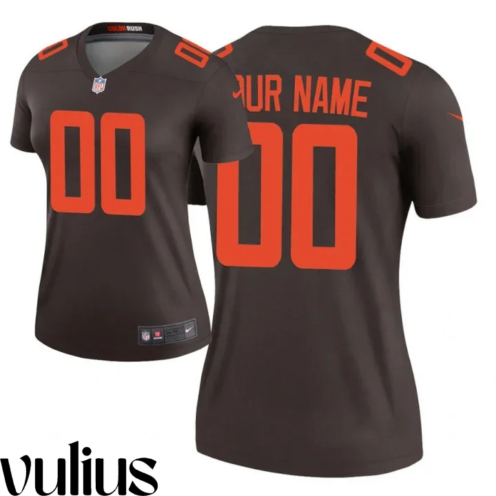 Browns Custom Jersey, Brown Woman's Jersey, Alternate Legend Jersey -