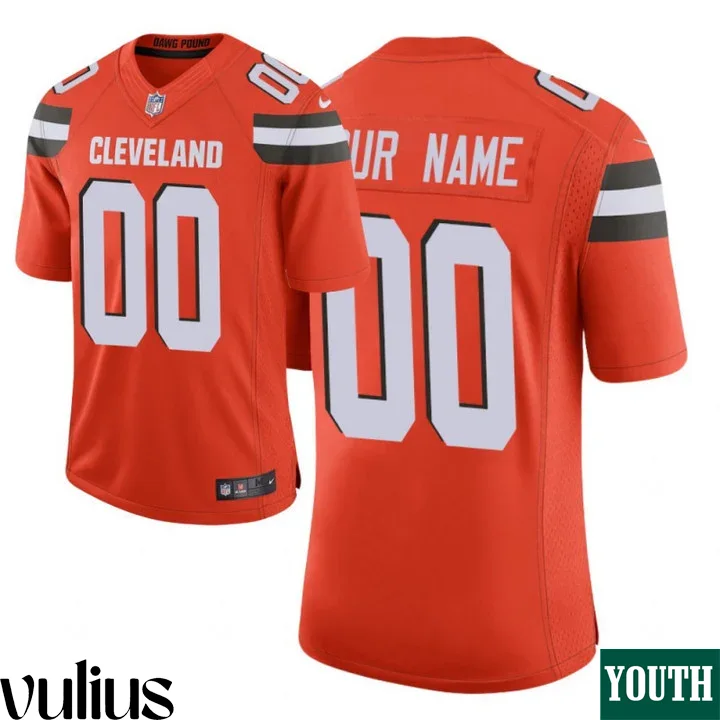 Browns Custom Jersey, Orange Youth's Jersey, 2020 Draft Vapor Limited Jersey -