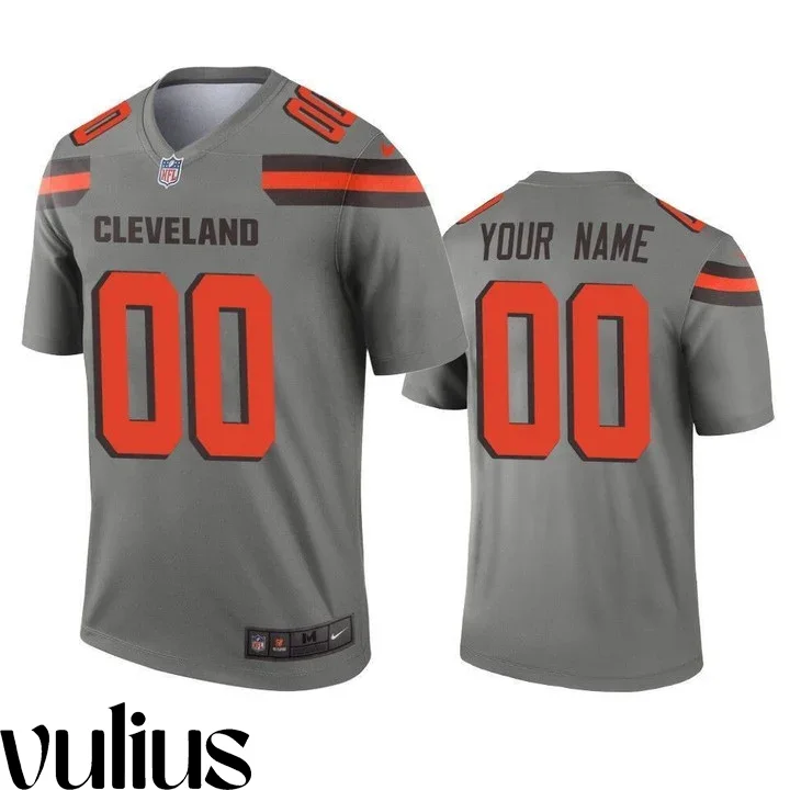 Browns Custom Jersey, Gray Men's Jersey, Inverted Legend Jersey -