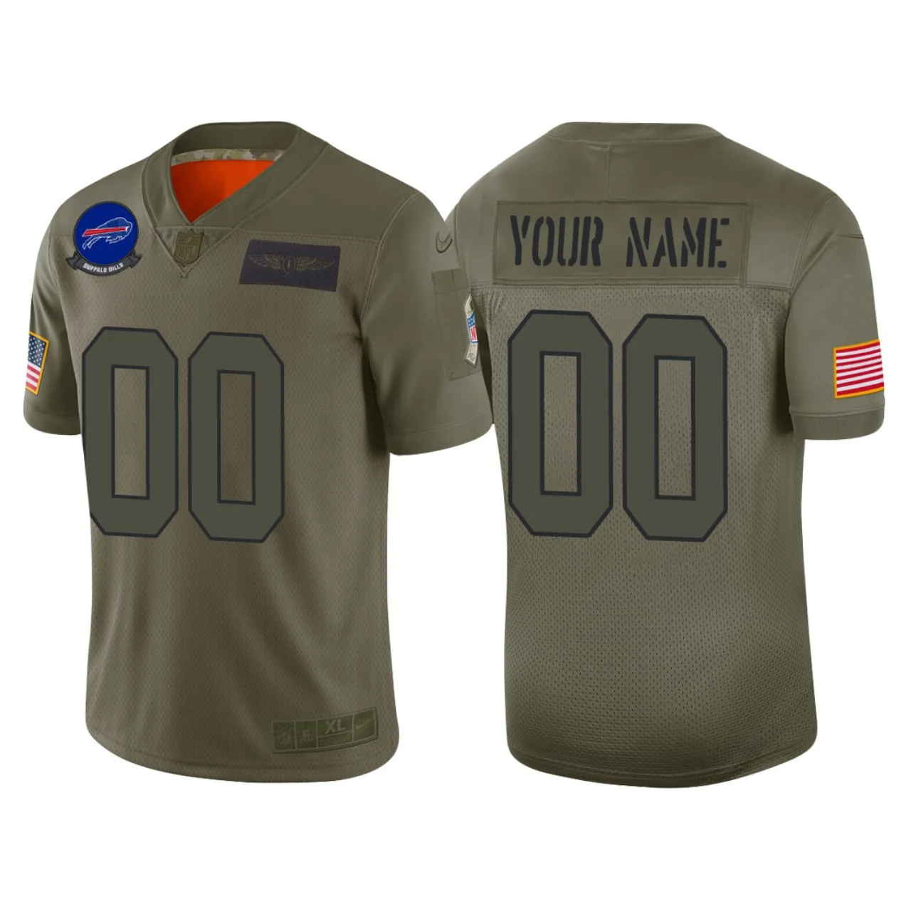 Youth's   Custom Buffalo Bills 2019 Salute to Service Camo Jersey - Limited -
