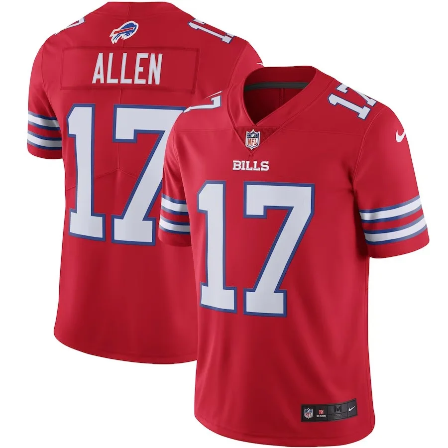 Youth's Josh Allen Buffalo Bills Color Rush Vapor Limited Jersey - Red -