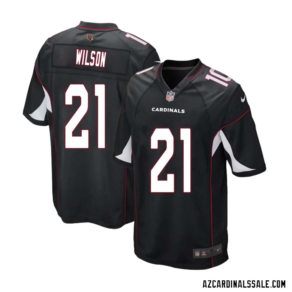 Adrian Wilson No 21 Arizona Cardinals Black Alternate Game Jersey Cardinal for Men 1
