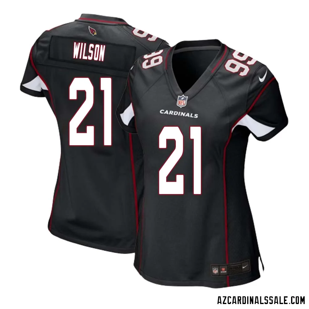 Adrian Wilson No 21 Arizona Cardinals Black Alternate Game Jersey Cardinal for Women 1