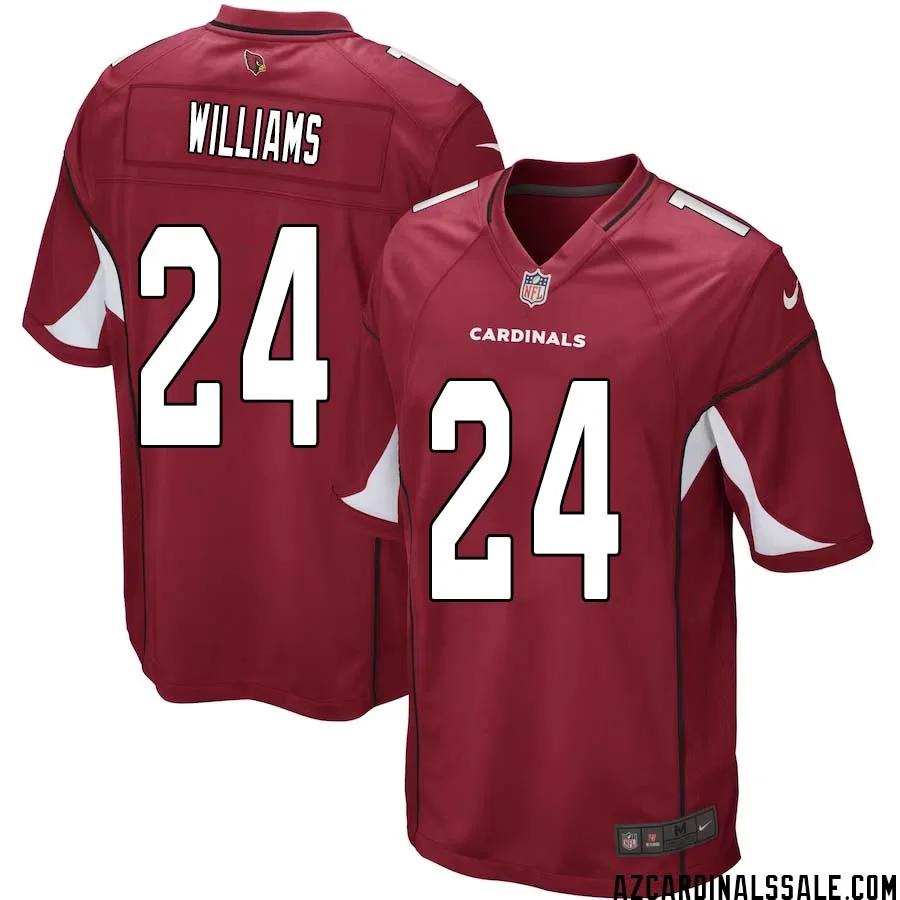 Aeneas Williams No 24 Arizona Cardinals Home Game Jersey Cardinal for Men 1