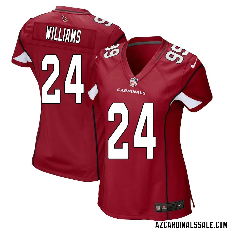 Aeneas Williams No 24 Arizona Cardinals Home Game Jersey Cardinal for Women
