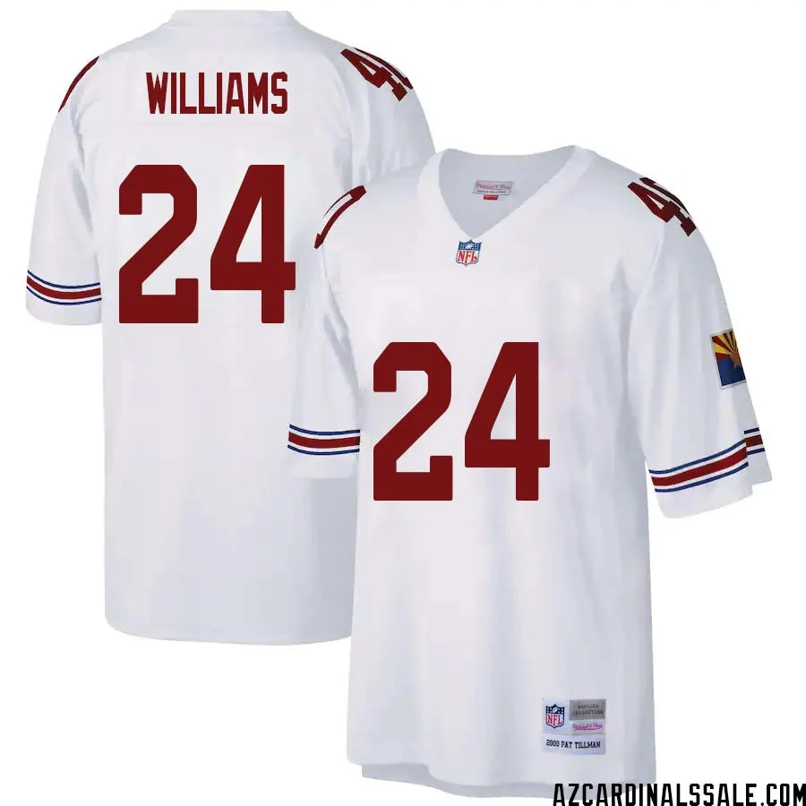 Aeneas Williams No 24 Arizona Cardinals Mitchell Ness Big Tall 2000 Retired Player Replica Jersey White