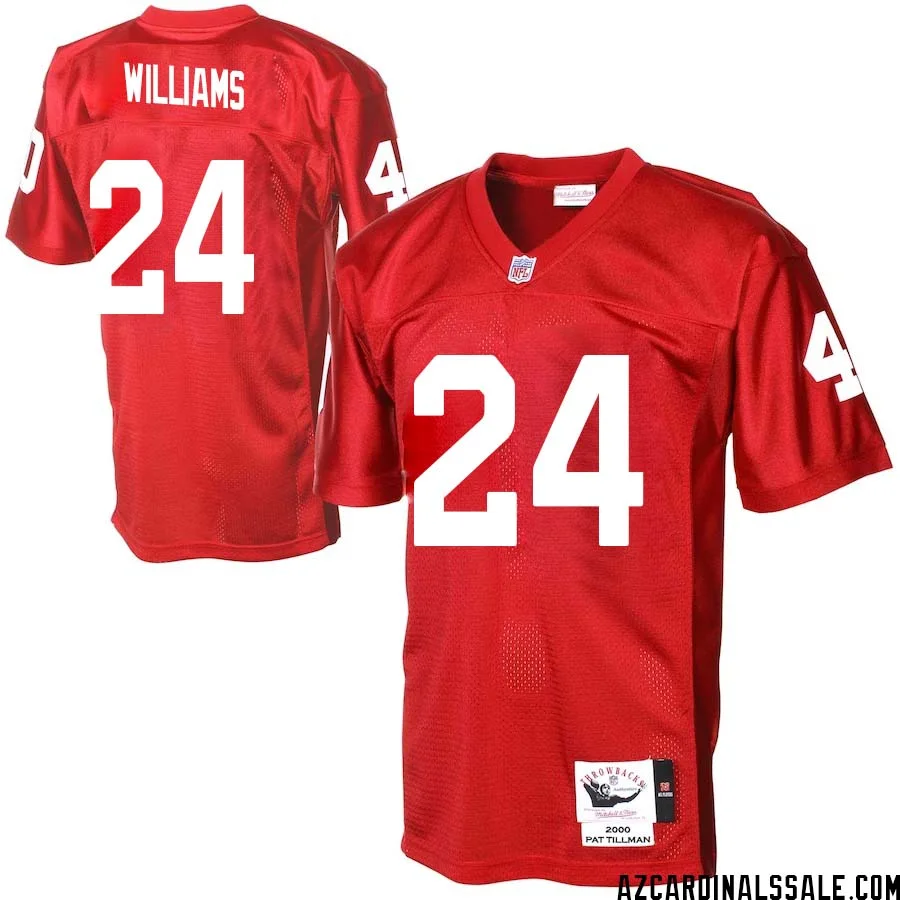 Aeneas Williams No 24 Men Arizona Cardinals Mitchell Ness Cardinal Authentic Throwback Jersey