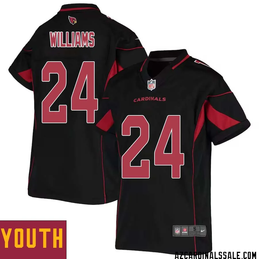 Aeneas Williams No 24 Youth Black Arizona Cardinals Color Rush Vapor Limited Jersey