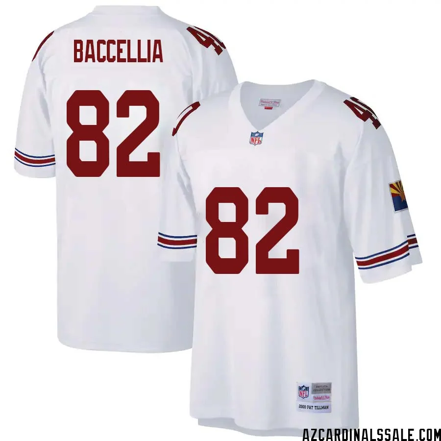 Andre Baccellia No 82 Arizona Cardinals Mitchell Ness Big Tall 2000 Retired Player Replica Jersey White