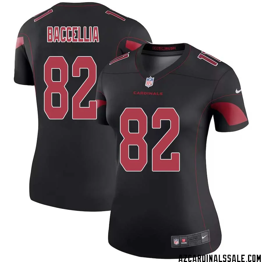Andre Baccellia No 82 Women Black Arizona Cardinals Color Rush Vapor Limited Jersey