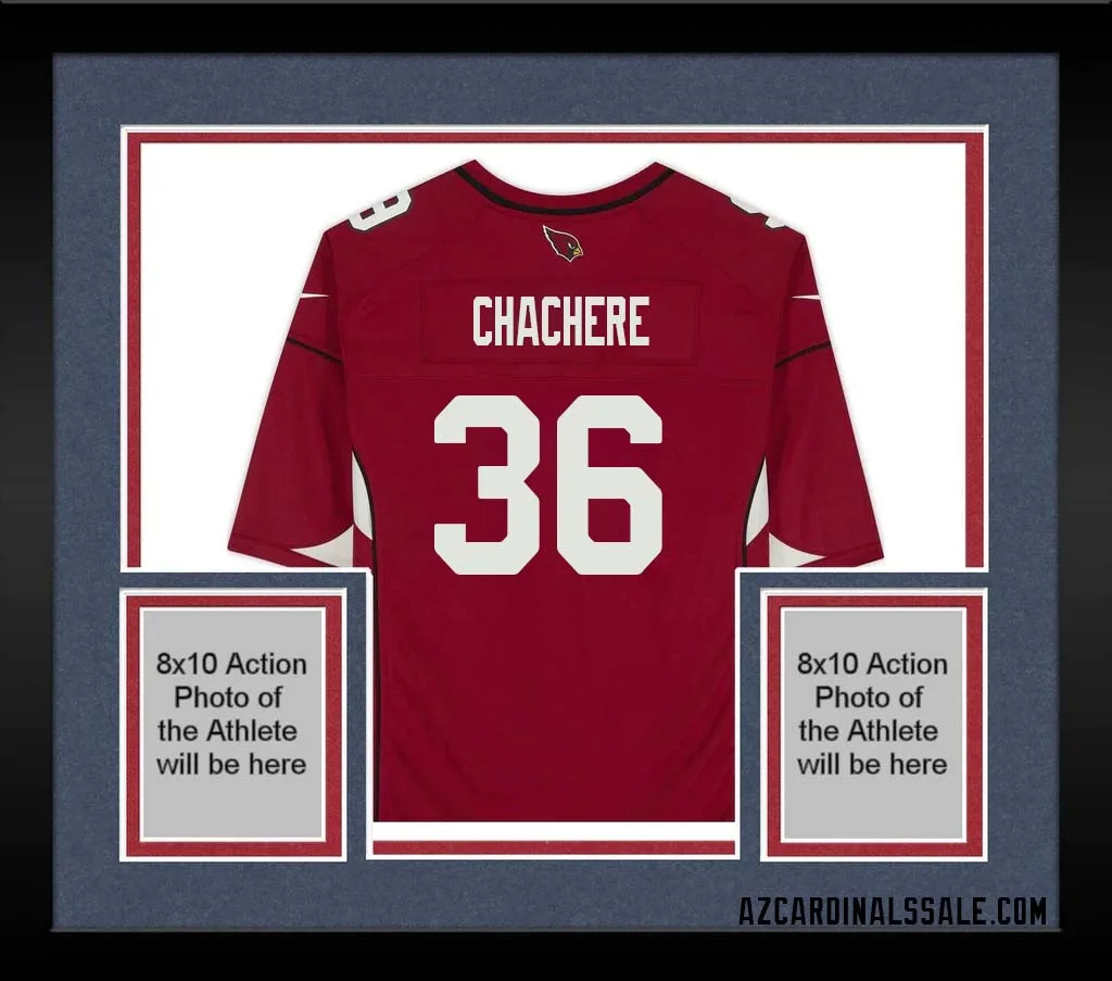 Andre Chachere No 36 Arizona Cardinals Autographed Red Game Jersey