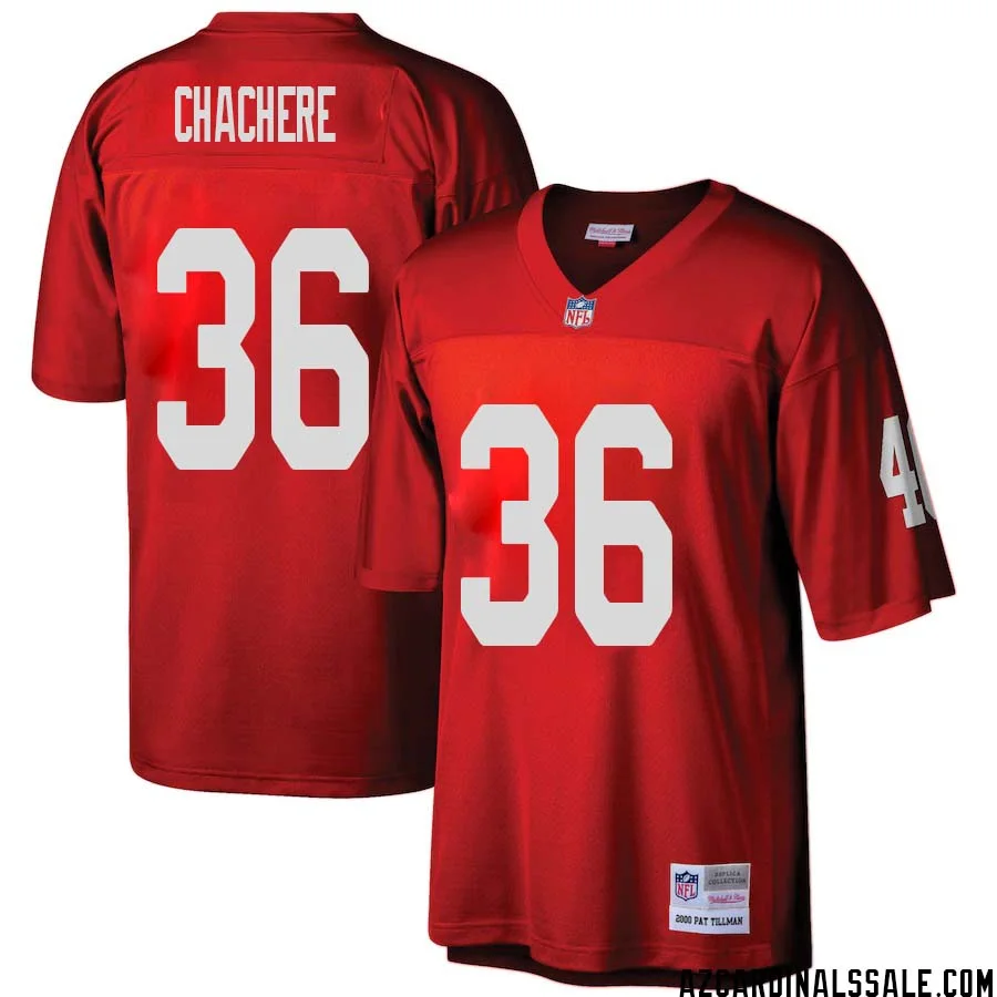 Andre Chachere No 36 Arizona Cardinals Mitchell Ness Big Tall 2000 Retired Player Replica Jersey Red 1