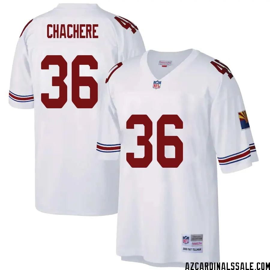 Andre Chachere No 36 Arizona Cardinals Mitchell Ness Big Tall 2000 Retired Player Replica Jersey White 1