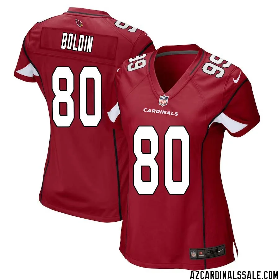 Anquan Boldin No 80 Arizona Cardinals Home Game Jersey Cardinal for Women