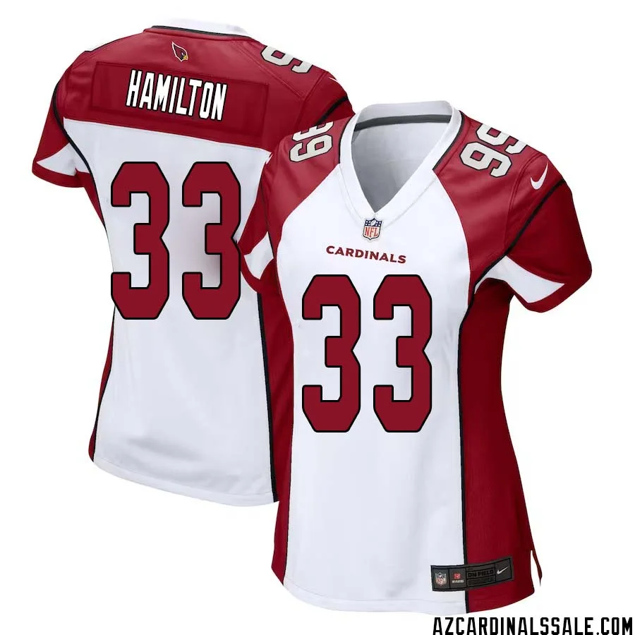 Antonio Hamilton No 33 Arizona Cardinals Away Game Jersey Cardinal for Women 1