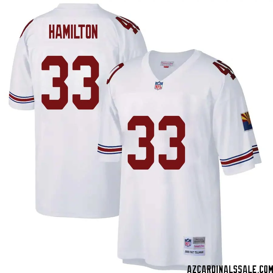 Antonio Hamilton No 33 Arizona Cardinals Mitchell Ness Big Tall 2000 Retired Player Replica Jersey White 1