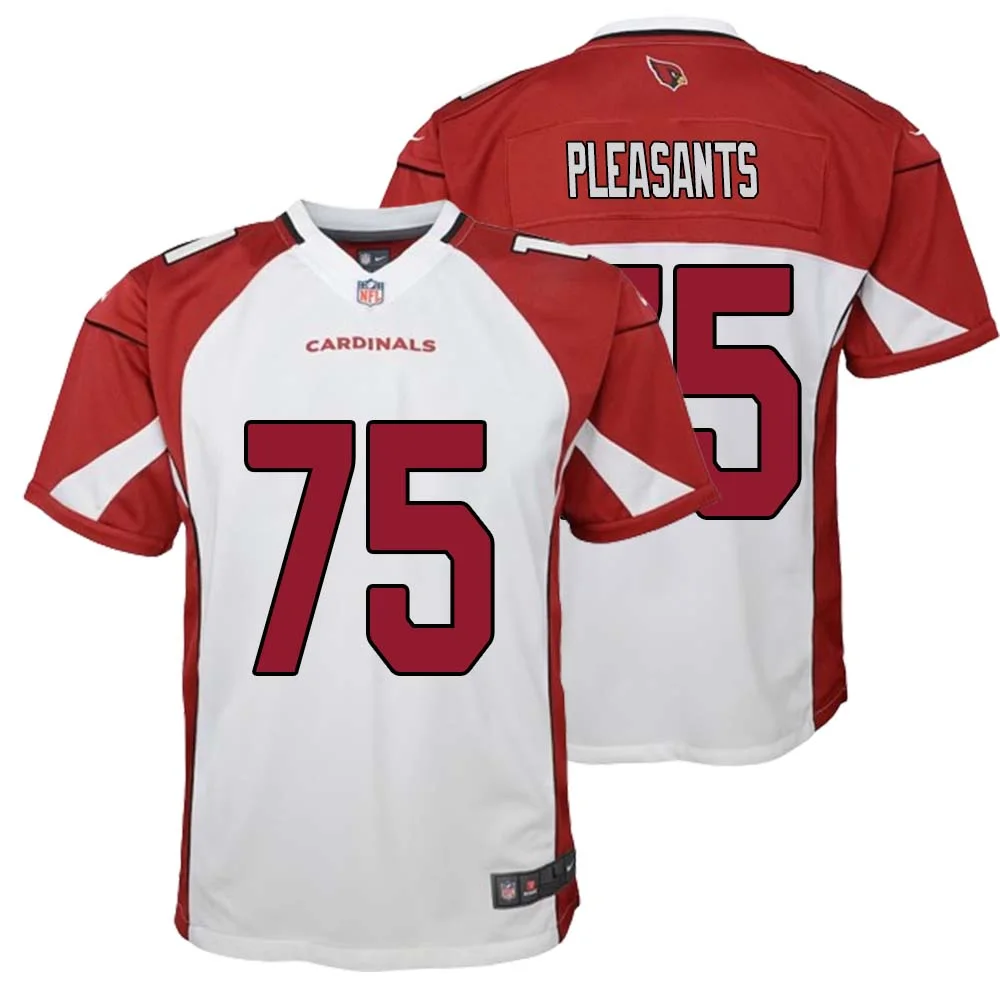 Austen Pleasants No 75 Arizona Cardinals Away Game Jersey Cardinal for Youth