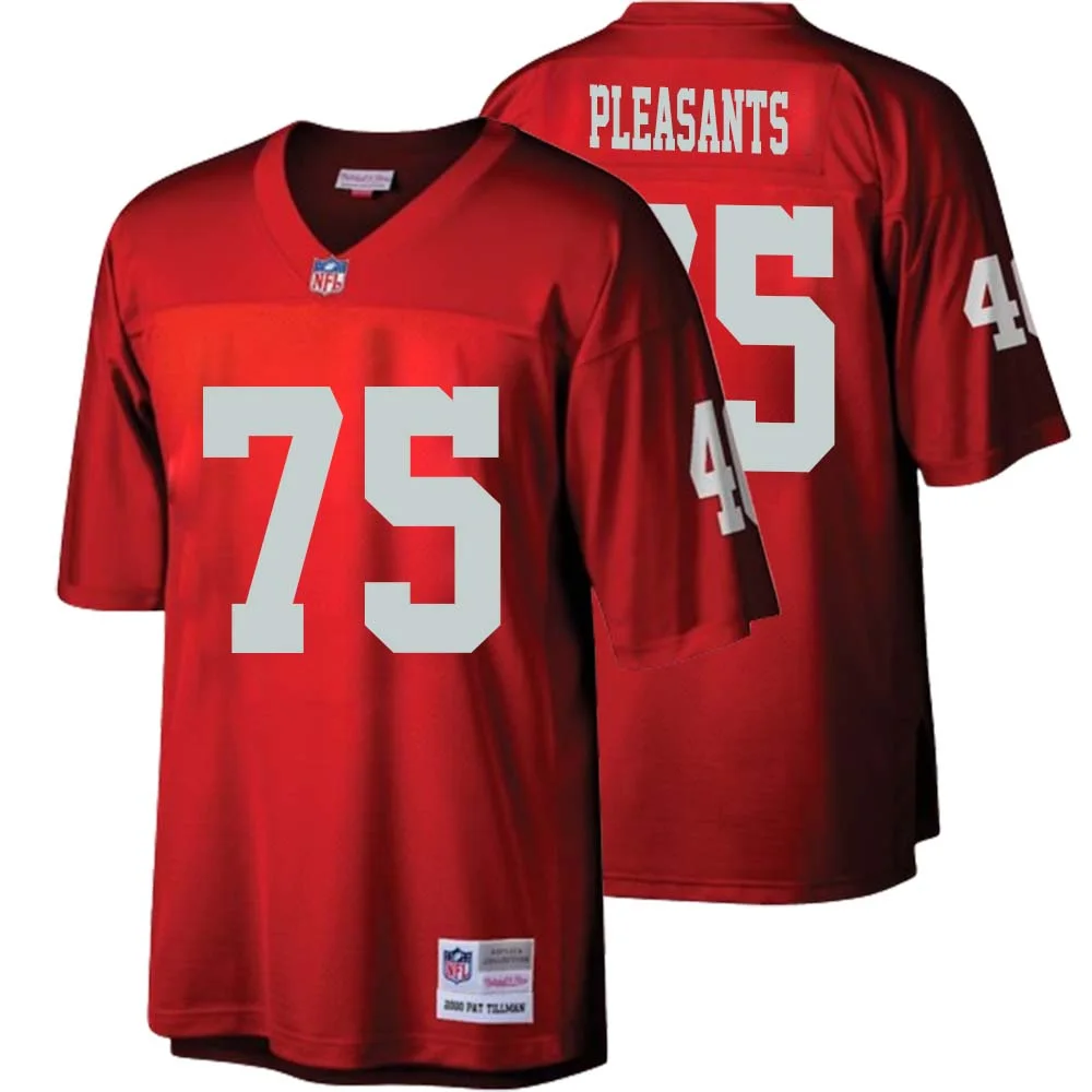 Austen Pleasants No 75 Arizona Cardinals Mitchell Ness Big Tall 2000 Retired Player Replica Jersey Red