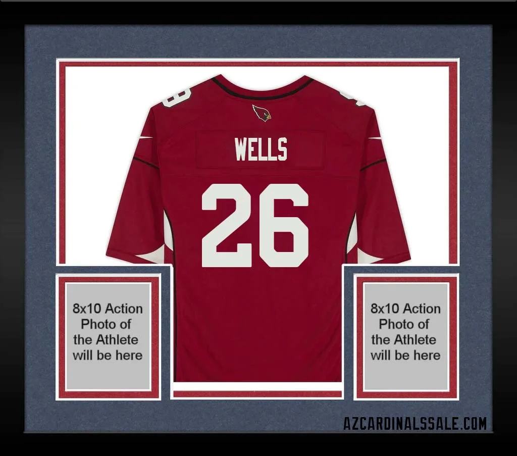 Beanie Wells No 26 Arizona Cardinals Autographed Red Game Jersey 1