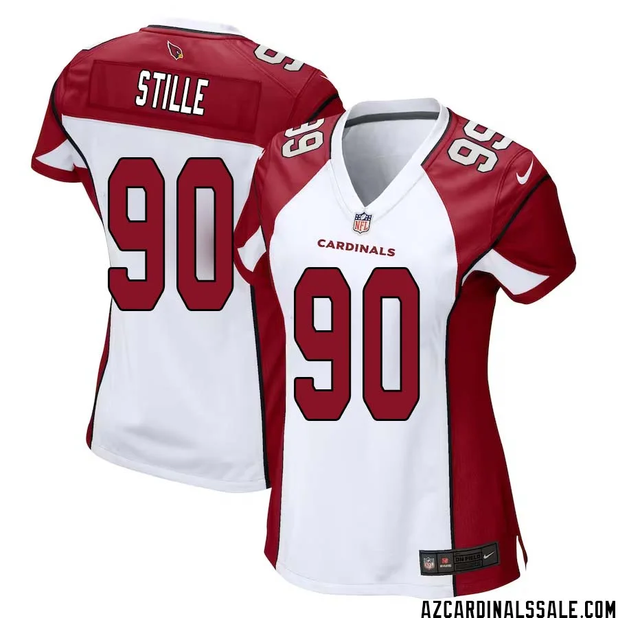 Ben Stille No 90 Arizona Cardinals Away Game Jersey Cardinal for Women 1