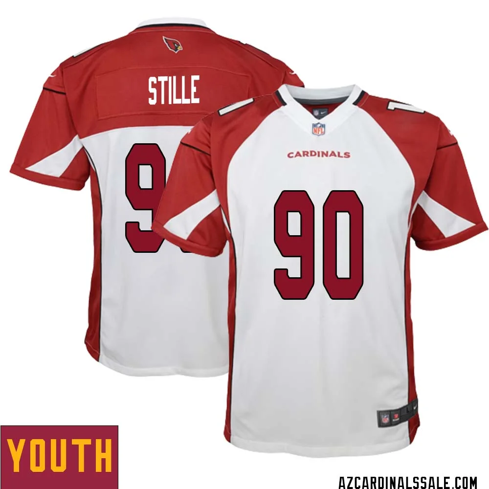 Ben Stille No 90 Arizona Cardinals Away Game Jersey Cardinal for Youth 1