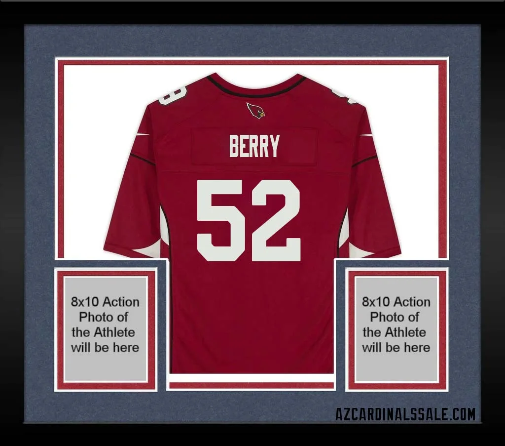 Bertrand Berry No 52 Arizona Cardinals Autographed Red Game Jersey