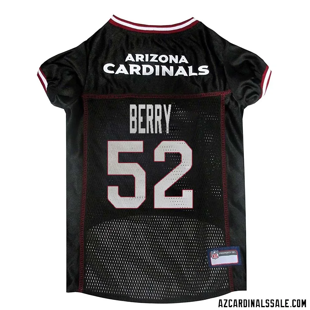 Bertrand Berry No 52 Arizona Cardinals Dog Black Jersey