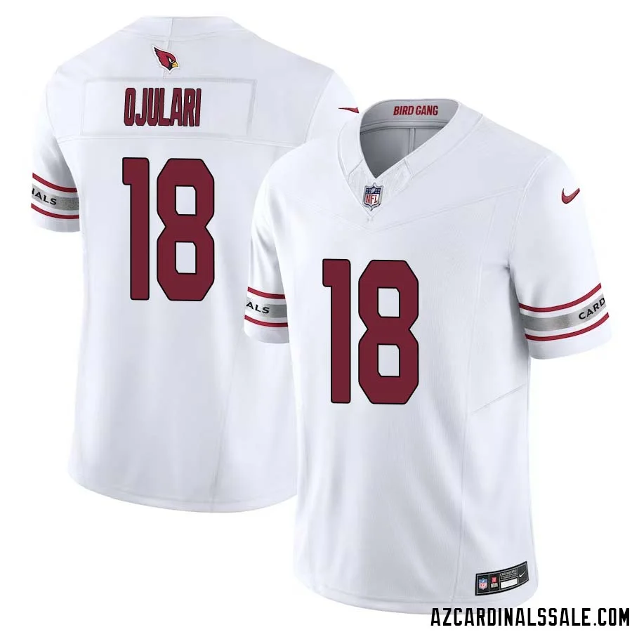 BJ Ojulari No 18 Arizona Cardinals Vapor F.U.S.E. Limited Jersey White