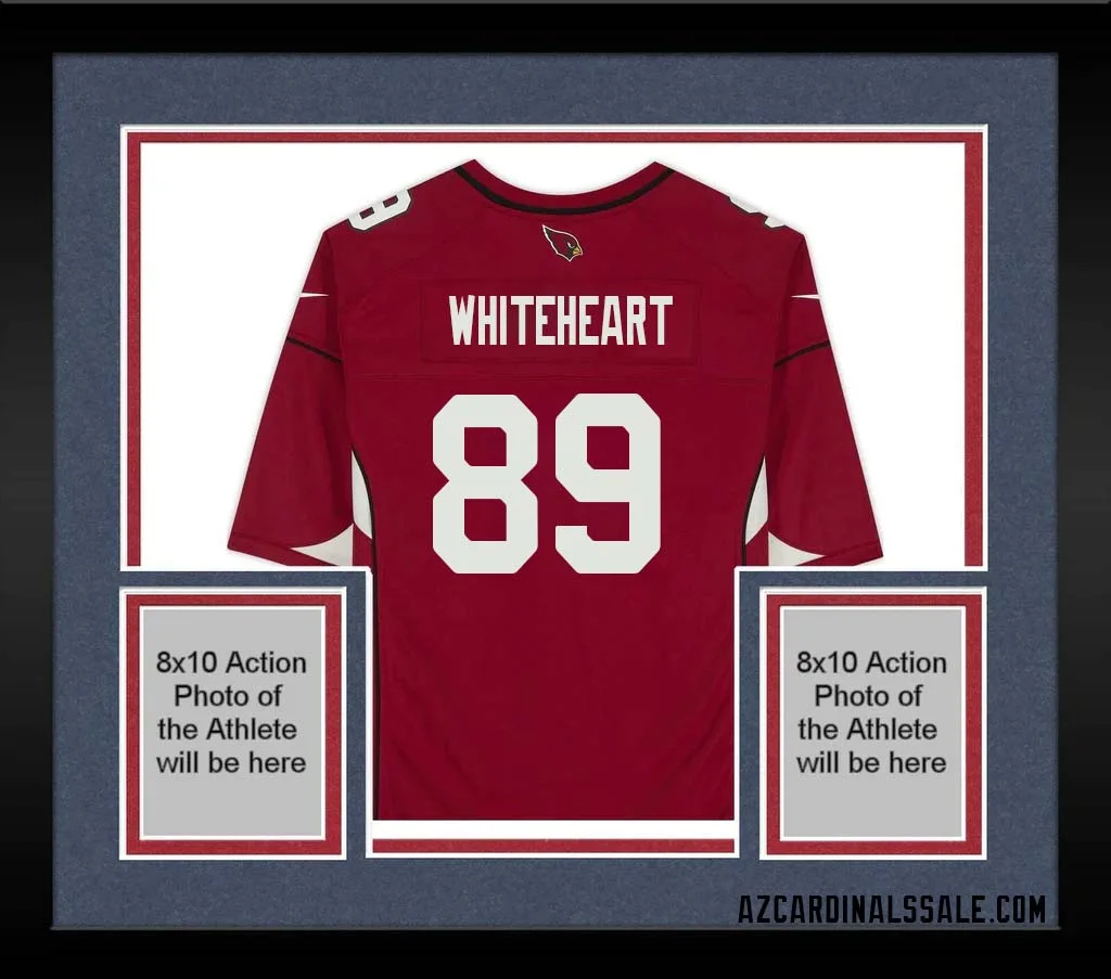 Blake Whiteheart No 89 Arizona Cardinals Autographed Red Game Jersey 1