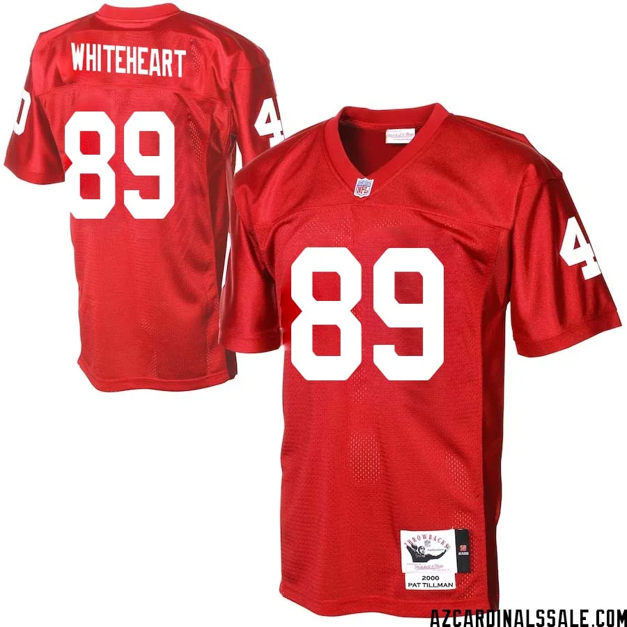 Blake Whiteheart No 89 Men Arizona Cardinals Mitchell Ness Cardinal Authentic Throwback Jersey 1